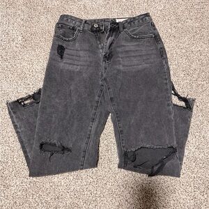 Wishlist Distressed Black Women's Jeans